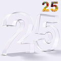 Reusable 10'' Fillable Acrylic Charcuterie Board Box Number 25 in Number 25