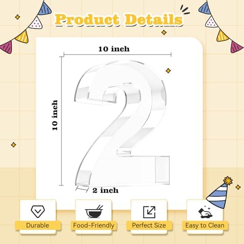 Reusable 10'' Fillable Acrylic Charcuterie Board Box Number 25 in Number 25, alternate view 3