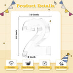 Reusable 10'' Fillable Acrylic Charcuterie Board Box Number 25 in Number 25, alternate view 3