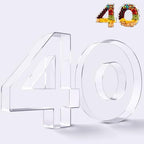 Reusable 10'' Fillable Acrylic Charcuterie Board Box Number 40 in Number 40