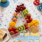 Reusable 10'' Fillable Acrylic Charcuterie Board Box Number 40 in Number 40, alternate view 2