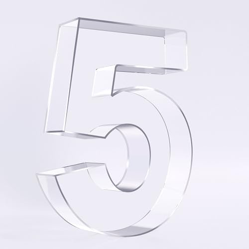 Reusable 10'' Fillable Acrylic Charcuterie Board Box Number 5 in Number 5