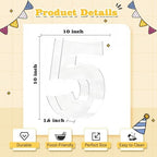 Reusable 10'' Fillable Acrylic Charcuterie Board Box Number 5 in Number 5, alternate view 3