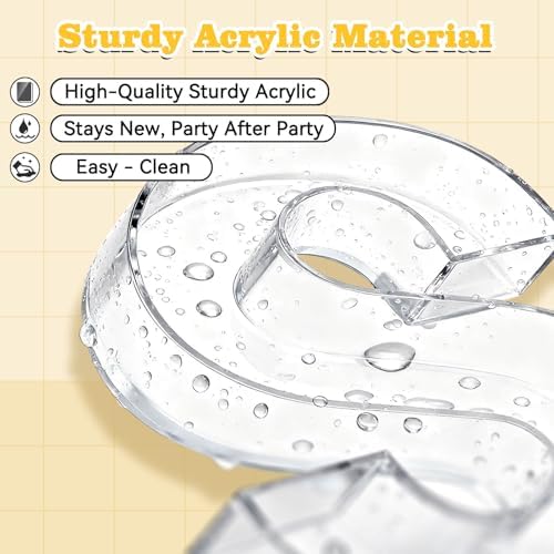Reusable 10'' Fillable Acrylic Charcuterie Board Box Number 5 in Number 5, alternate view 4