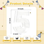 Reusable 10'' Fillable Acrylic Charcuterie Board Box Number 50 in Number 50, alternate view 3