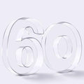 Reusable 10'' Fillable Acrylic Charcuterie Board Box Number 60 in Number 60