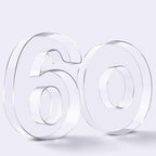Reusable 10'' Fillable Acrylic Charcuterie Board Box Number 60 in Number 60