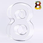 Reusable 10'' Fillable Acrylic Charcuterie Board Box Number 8 in Number 8