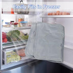 Reusable Freezable Ice Mat, 2 Pack 23.6 x 19.7 Food Cooling Tray in 23.6 x 19.7" in Gray, alternate view 4