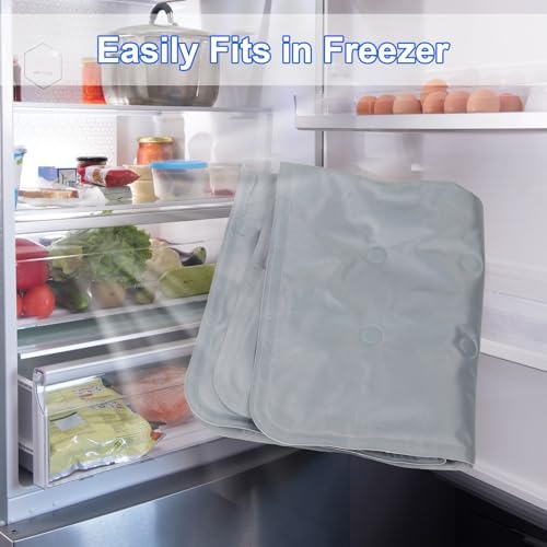 Reusable Freezable Ice Mat, 2 Pack 23.6 x 19.7 Food Cooling Tray in 23.6 x 19.7" in Gray, alternate view 4