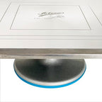 Revolving Cake Decorating Stand, 614 Rectangle, Aluminum Base, White in White, alternate view 3