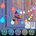 RGB Globe String Lights - 21FT 60LED Battery Operated with Remote, 20+ Color Modes & Timer, Fairy Lights for