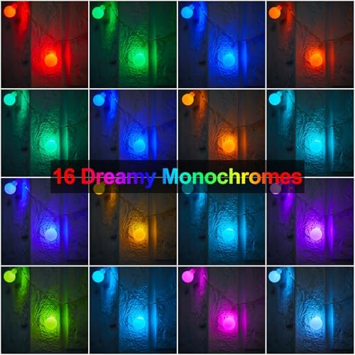 RGB Globe String Lights - 21FT 60LED Battery Operated with Remote, 20+ Color Modes & Timer, Fairy Lights for, alternate view