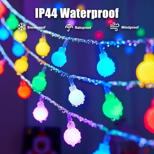 RGB Globe String Lights - 21FT 60LED Battery Operated with Remote, 20+ Color Modes & Timer, Fairy Lights for, alternate view