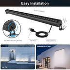 RGBCW Wall Washer Lights, 180W Stage Wash Light Bar Smart APP & Remote Control, Group, Memory, Timing, Music, alternate view