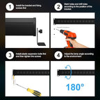 RGBCW Wall Washer Lights, 180W Stage Wash Light Bar Smart APP & Remote Control, Group, Memory, Timing, Music, alternate view