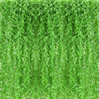 Riceshoot 24 Pcs Artificial Hanging Vines Fake Weeping Willow Leaves Decor Fake Seaweed Artificial Vines