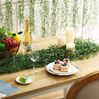 Riceshoot 48 Pcs Artificial Hanging Vines Fake Weeping Willow Leaves Decor Fake Seaweed Artificial Vines, alternate view 2