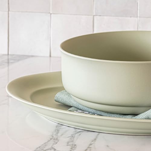 Rim Stoneware Serving Platter - Elegant 1-Piece Oval Serving Platter to Complete Your Kitchen Set - 16" L x, alternate view 2