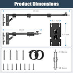 Ring Light Mount - Wall Mount Triangle Boom Arm.43inch/110cm, alternate view 3
