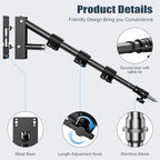 Ring Light Mount - Wall Mount Triangle Boom Arm.43inch/110cm, alternate view 4
