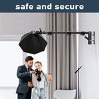 Ring Light Mount - Wall Mount Triangle Boom Arm.43inch/110cm, alternate view 6