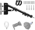 Ring Light Wall Mount 43inch/110cm, Triangle Boom Arm for Barbershop