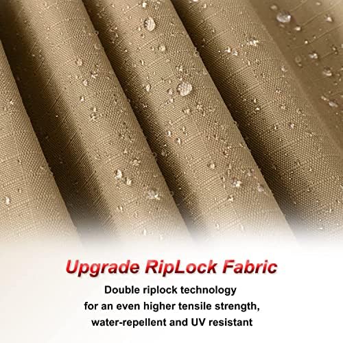 Riplock Gazebo Replacement Top for Lowe's Allen Roth #GF-12S004B-1, Beige in Beige, alternate view 3