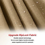 Riplock Gazebo Replacement Top for Lowe's Allen Roth #GF-12S004B-1, Beige in Beige, alternate view 3
