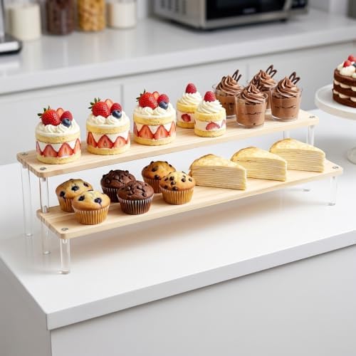 Risers Display Stand 12 inch for Party Home Perfumes Cupcakes in Brown, alternate view 6