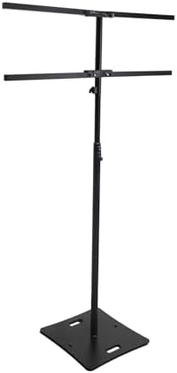RLF6 Black 10 Foot Solid Base Tree Bar Lighting/Projector Stand