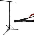 RLS5 10 Ft Metal Lighting T-Bar Stand, Flat-Base Legs