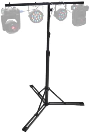 RLS5 10 Ft Metal Lighting T-Bar Stand, Flat-Base Legs, alternate view 3