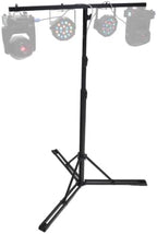 RLS5 10 Ft Metal Lighting T-Bar Stand, Flat-Base Legs, alternate view 3