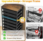 Rolling Cart With 8 Drawers, Storage Drawer Cart for Craft Art, Black in Black, alternate view 3