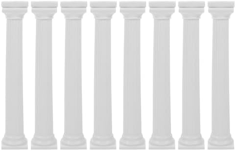 Roman Column Tiered Stand, Plastic 8pcs 17cm Cake Tier Separator for Wedding, Birthday, Decoration Support Tool