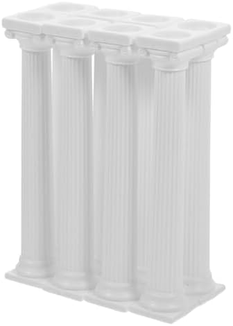 Roman Column Tiered Stand, Plastic 8pcs 17cm Cake Tier Separator for Wedding, Birthday, Decoration Support Tool, alternate