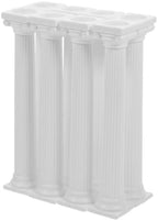 Roman Column Tiered Stand, Plastic 8pcs 17cm Cake Tier Separator for Wedding, Birthday, Decoration Support Tool, alternate