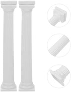 Roman Column Tiered Stand, Plastic 8pcs 17cm Cake Tier Separator for Wedding, Birthday, Decoration Support Tool, alternate