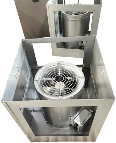 Roof Centrifugal Supply Air Fan Modular Rooftop Filtered Make-Up Air Fan| 16” Blower with Intake Hood and, alternate view 5