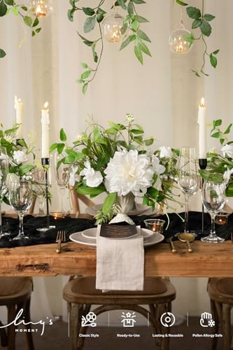 Rosa Banksiae Artificial Vines, Silk Greenery Garlands, alternate view 3
