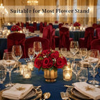 Rose Flower Balls for Table Centerpieces, Crimson, 2 Pcs, Reusable in 9.5"x4.7" in Crimson, alternate view 4