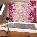 Rose Flower Wall Backdrop 10X8 ft Large Floral Photography Background for Indoor Outdoor Wedding Party Bridal, alternate view