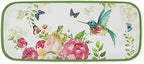 Rose Garden Melamine Serving Tray, 15 x 6.5 Inch Rectangular Serving Platter, BPA Free Food Tray for Party