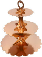 Rose Gold 3 Tier Cupcake Stand, Holds 24 Cupcakes, Cardboard Tower for Parties & Showers (1 Pack) in Rose Gold 1