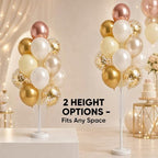 Rose Gold Balloon Column Stand Kit with Base for Party in 2 Count (Pack of 1) in Rose Gold Metallic, alternate view 3
