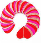 Rose-Gold Red Valentines Party-Decorations Heart-Garland - 52ft Galentines Glitter Streamers Banner, Women, alternate view 3