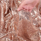 Rose Gold Sequin Backdrop, 20Ft x 10Ft Glitter Photography Background Curtains for Party Baby Shower Wedding, alternate view