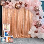Rose Gold Sequin Backdrop 7FTx7FT