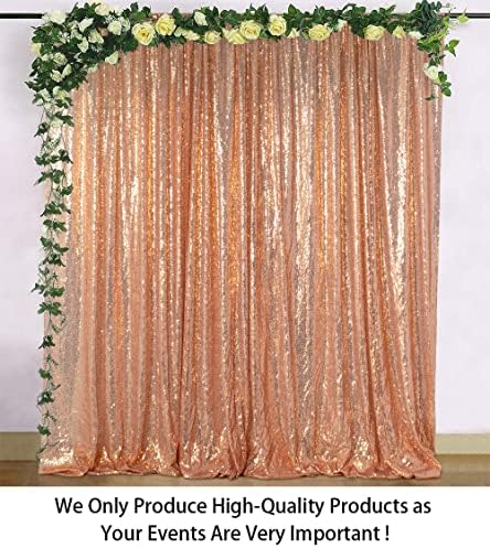 Rose Gold Sequin Backdrop 7FTx7FT, alternate view 2